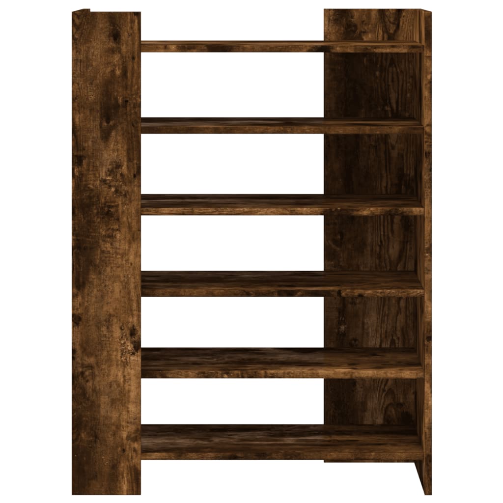 Scarpiera Rovere Fumo 74,5x37,5x100 Cm In Legno Multistrato