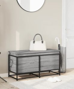 Contenitore Con Coperchio Grigio Sonoma 100x40x51,5 Truciolato