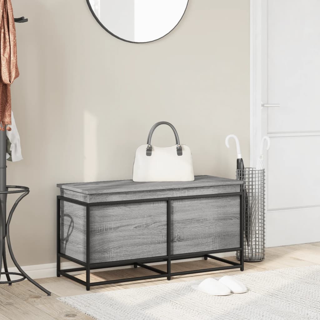 Contenitore Con Coperchio Grigio Sonoma 100x40x51,5 Truciolato