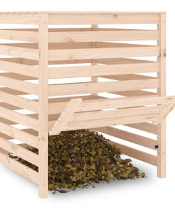 Compostiera 82,5x82,5x99,5 Cm In Legno Massello Di Pino