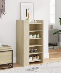 Scarpiera Rovere Sonoma 52x37,5x100 Cm In Legno Multistrato