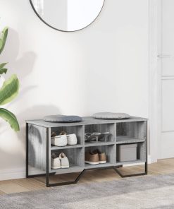 Scarpiera Grigio Sonoma 90x38x45,5 Cm In Truciolato