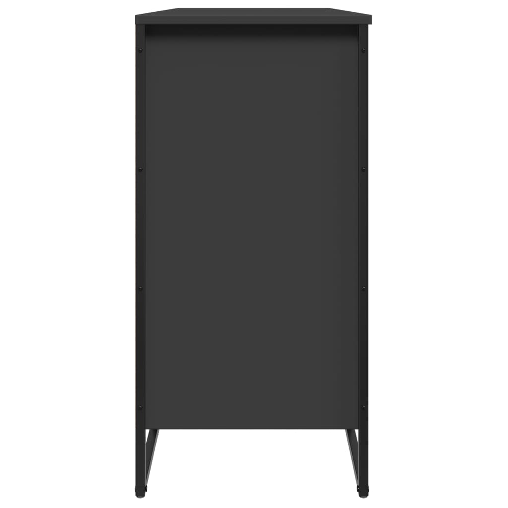 Scarpiera Nera 80x38x78 Cm In Truciolato - Image 6