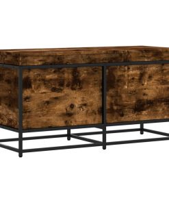 Contenitore Con Coperchio Rovere Fumo 100x40x51,5cm Truciolato