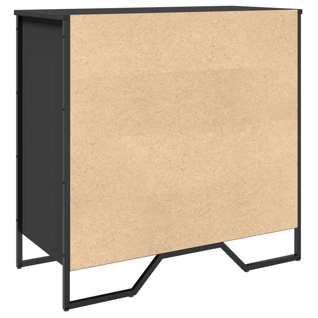 Scarpiera Nera 80x38x78 Cm In Truciolato - Image 5