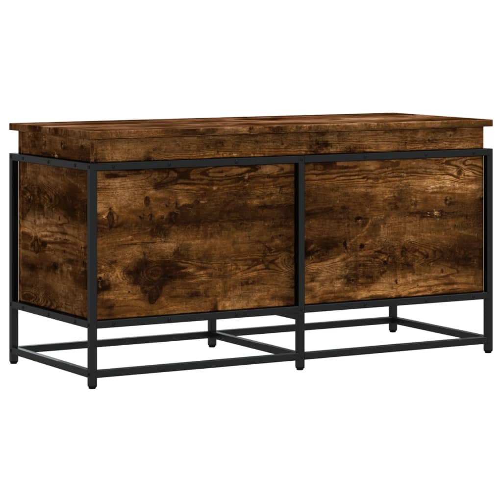 Contenitore Con Coperchio Rovere Fumo 100x40x51,5cm Truciolato - Image 4