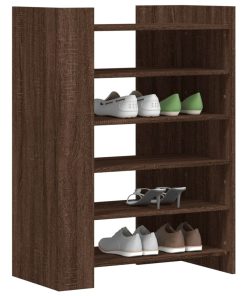 Scarpiera Rovere Marrone 74,5x37,5x100 Cm In Legno Multistrato