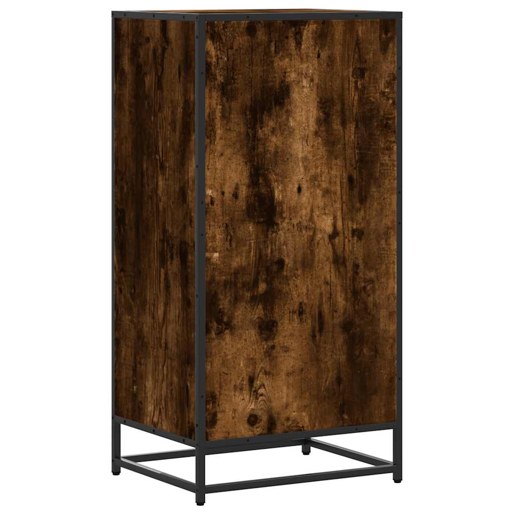 Scarpiera Rovere Fumo 48x38x97,5 Cm In Legno Multistrato - Image 5