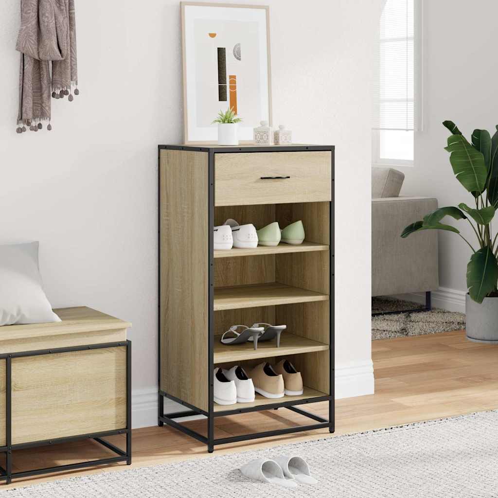 Scarpiera Rovere Sonoma 48x38x97,5 Cm In Legno Multistrato - Image 5