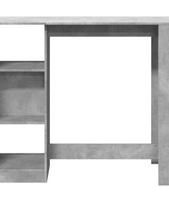 Tavolo Bar Ripiano Grigio Cemento 124x46x103,5 Cm Multistrato