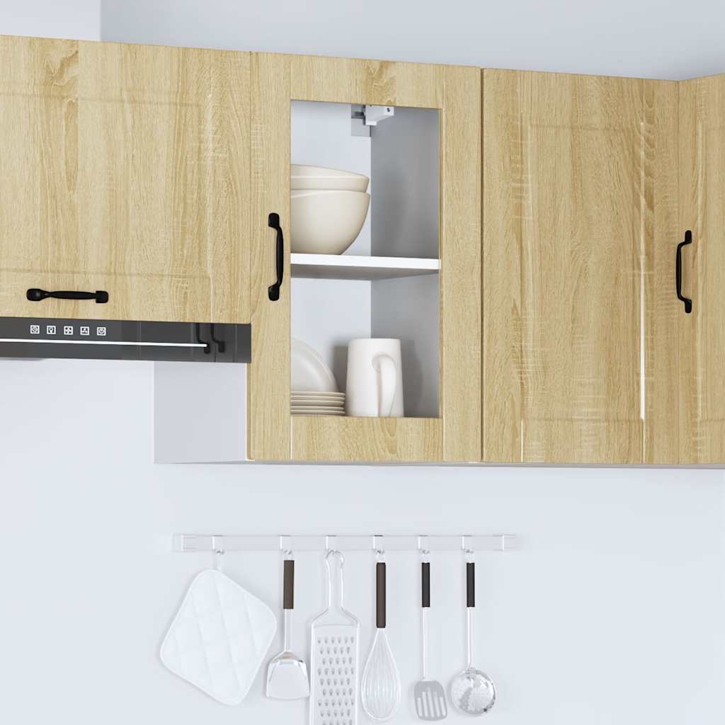 Pensile Da Cucina Con Porta In Vetro Porto Rovere Sonoma - Image 3