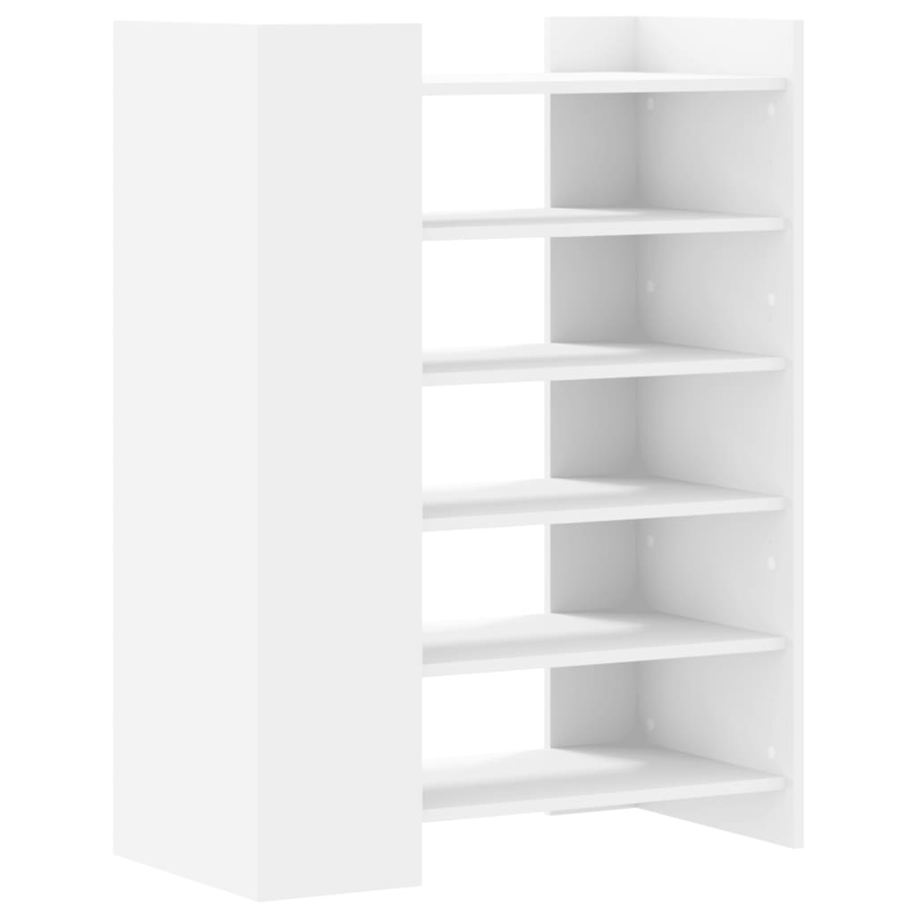 Scarpiera Bianca 74,5x37,5x100 Cm In Legno Multistrato - Image 4