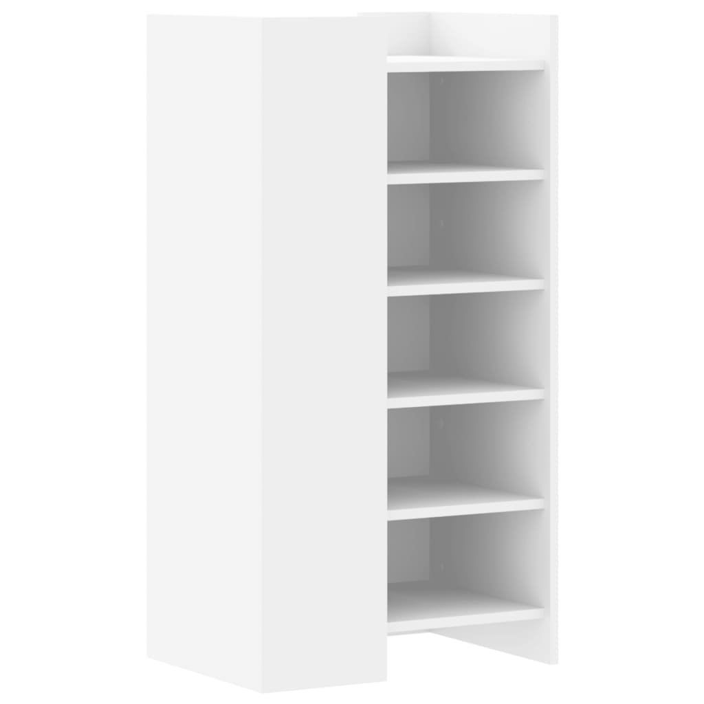 Scarpiera Bianca 52x37,5x100 Cm In Legno Multistrato - Image 3