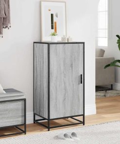 Scarpiera Grigio Sonoma 48x38x97,5 Cm In Legno Multistrato