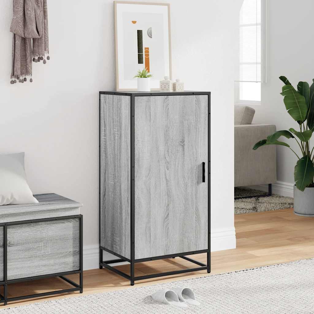 Scarpiera Grigio Sonoma 48x38x97,5 Cm In Legno Multistrato