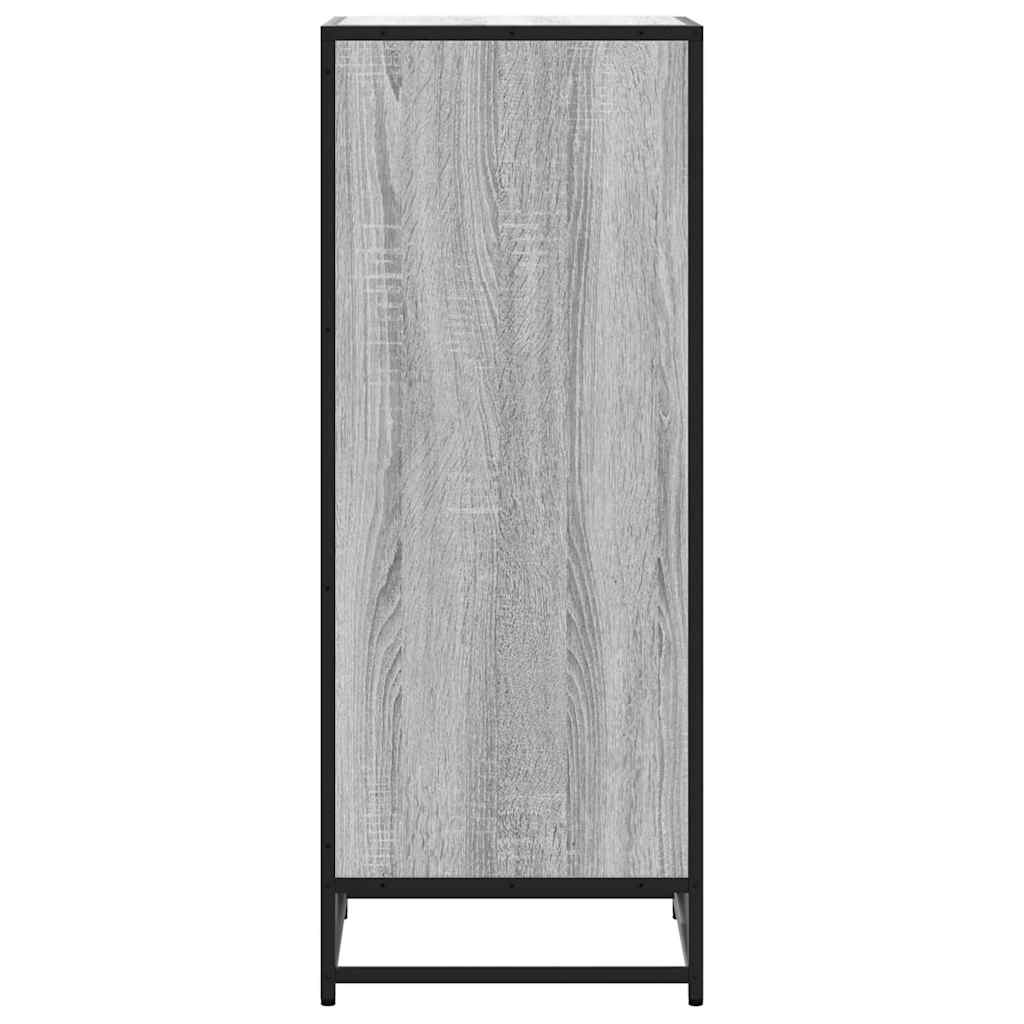 Scarpiera Grigio Sonoma 48x38x97,5 Cm In Legno Multistrato