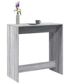 Tavolo Da Bar Grigio Sonoma 102x50x103,5cm In Legno Multistrato