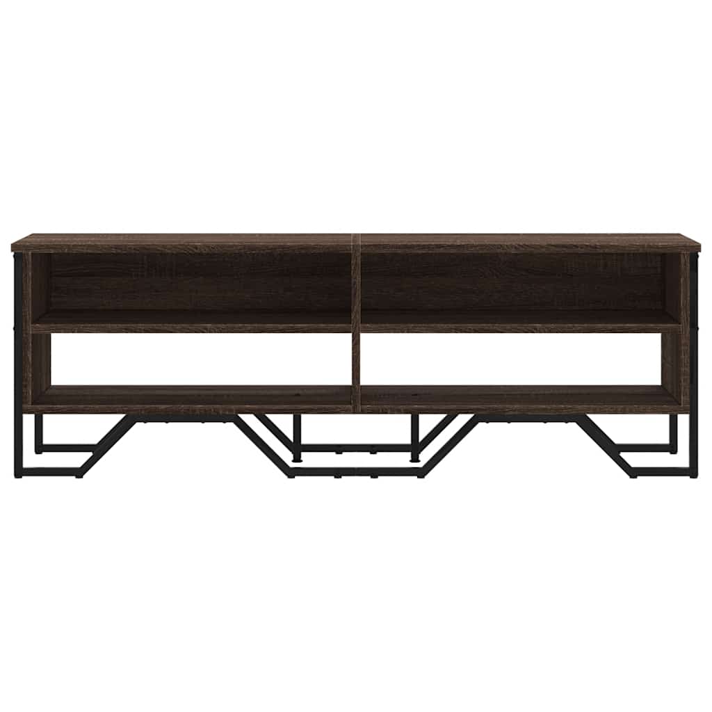 Mobile Porta Tv Rovere Marrone 122x34x41cm In Legno Multistrato - Image 6