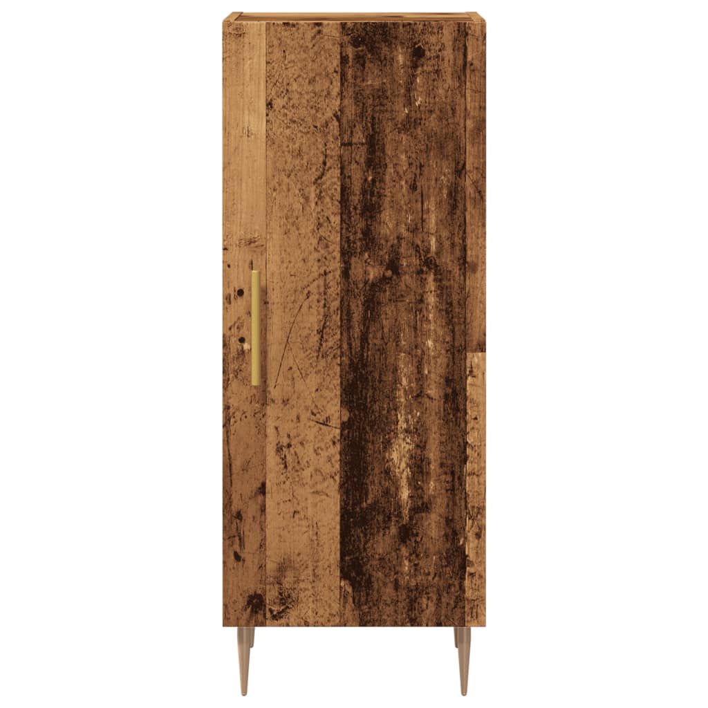 Credenza Legno Antico 34,5x34x90 Cm In Truciolato