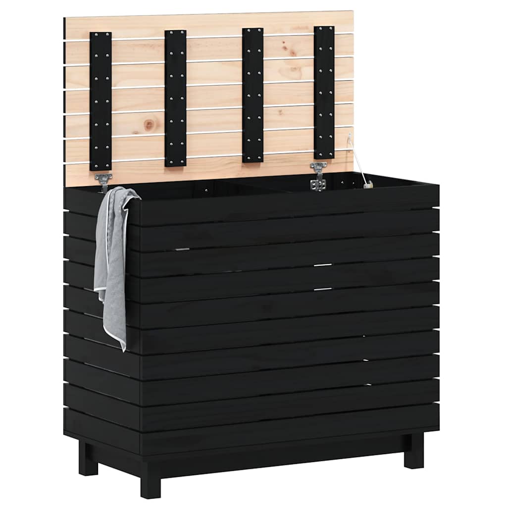 Cesto Per Bucato 88,5x44x76 Cm Legno Massello Pino - Image 6