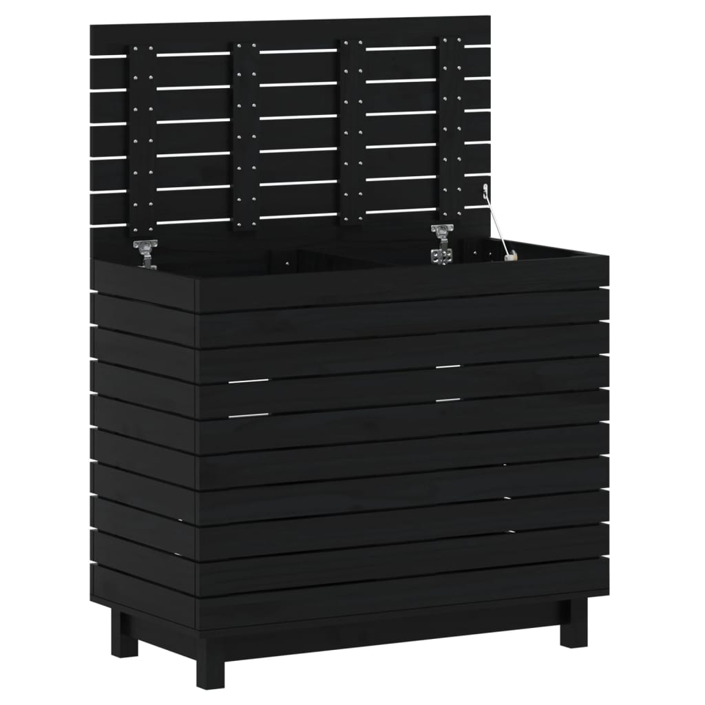 Cesto Per Bucato 88,5x44x76 Cm Legno Massello Pino - Image 5