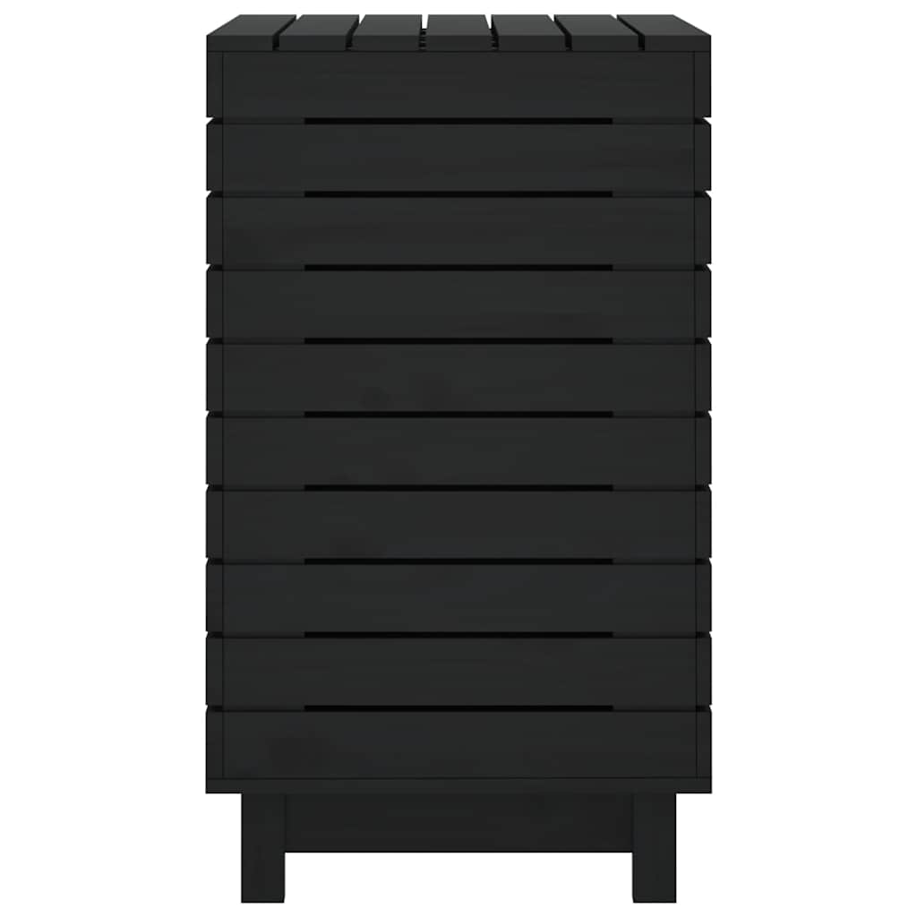 Cesto Per Bucato 88,5x44x76 Cm Legno Massello Pino - Image 3