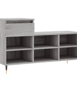 Scarpiera Grigio Sonoma 102x36x60 Cm In Legno Multistrato