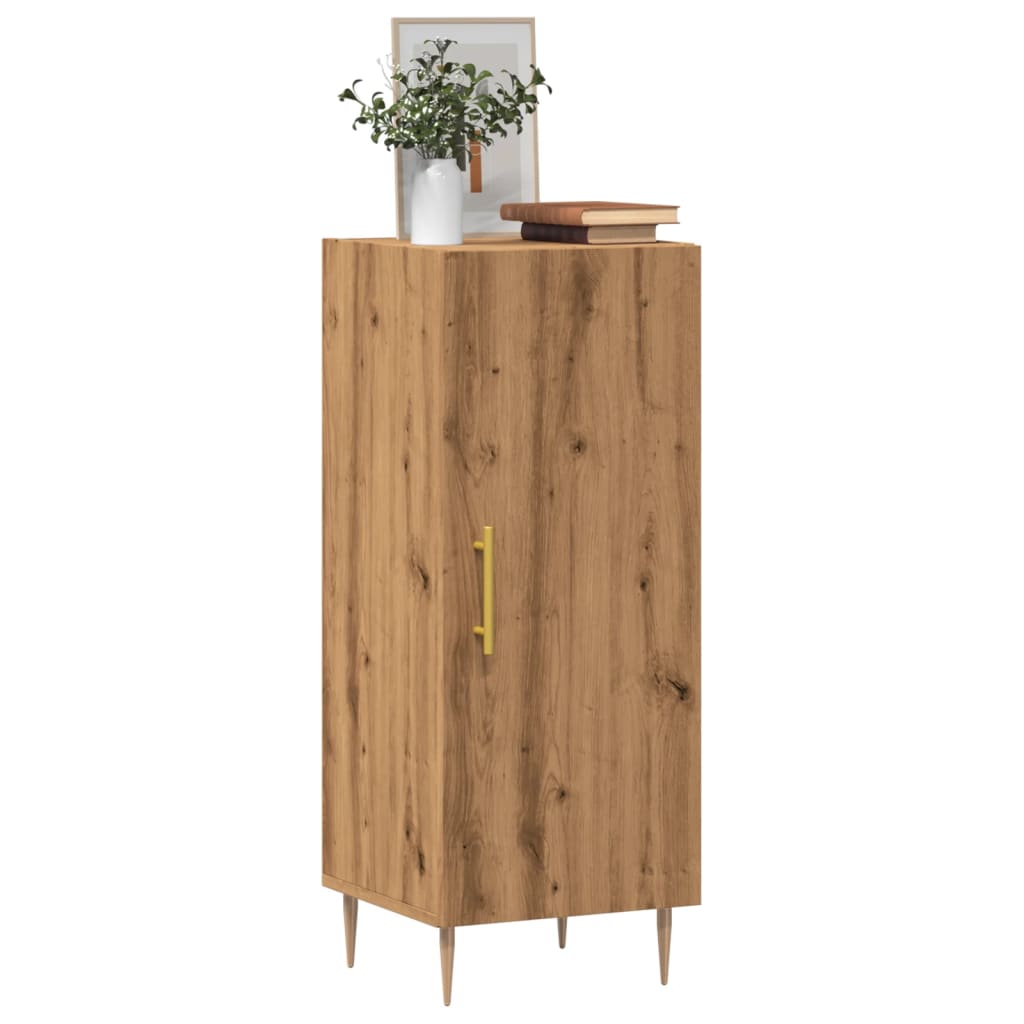 Credenza Rovere Artigianale 34,5x34x90 Cm In Truciolato - Image 3