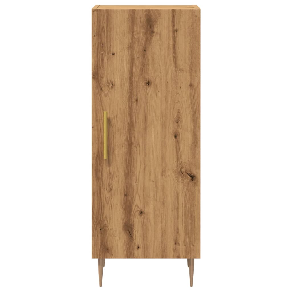 Credenza Rovere Artigianale 34,5x34x90 Cm In Truciolato - Image 2