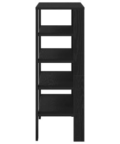 Scarpiera Nera 61x32x87,5 Cm In Truciolato