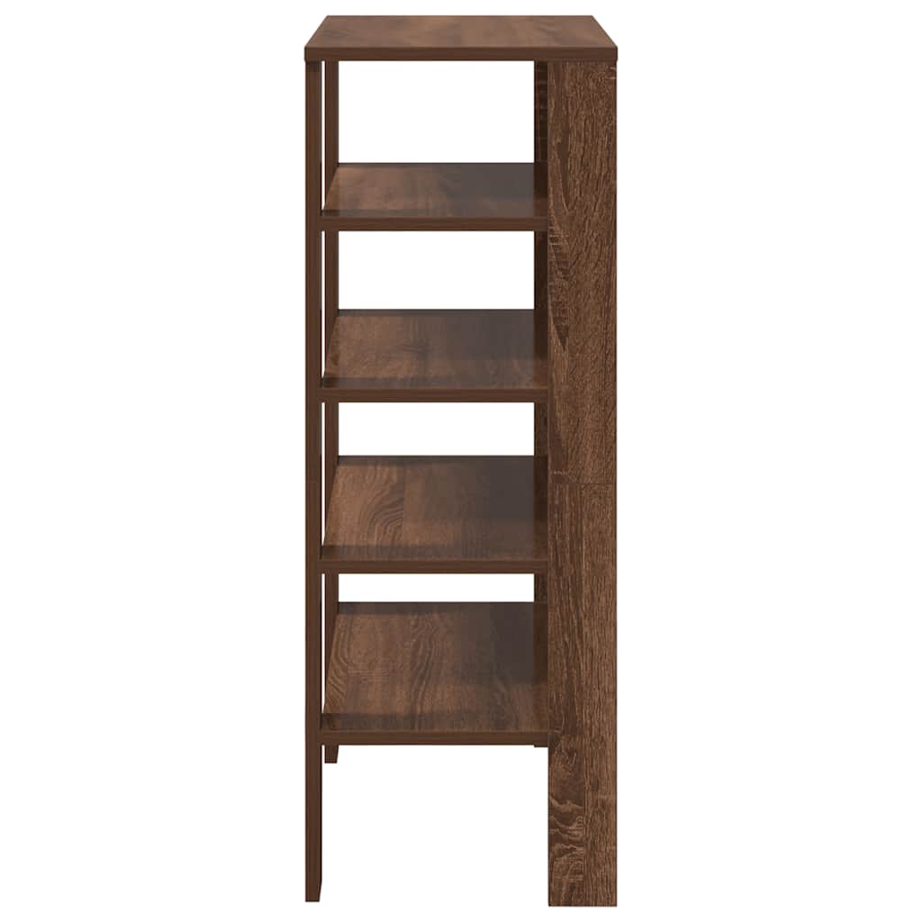 Scarpiera Rovere Marrone 61x32x87,5 Cm In Truciolato - Image 4