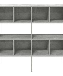 Scarpiere 2 Pz Impilabili Grigio Cemento 89,5x30x40 cm