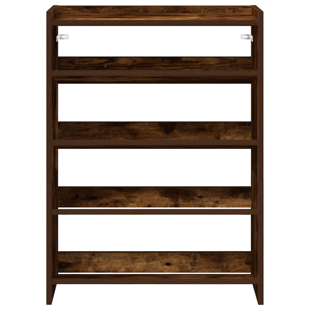 Scarpiera Rovere Fumo 60x25x81 Cm In Legno Multistrato - Image 4