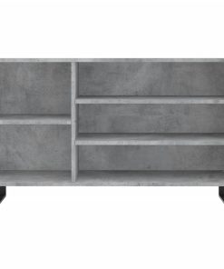 Scarpiera Grigio Cemento 102x36x60 Cm In Legno Multistrato