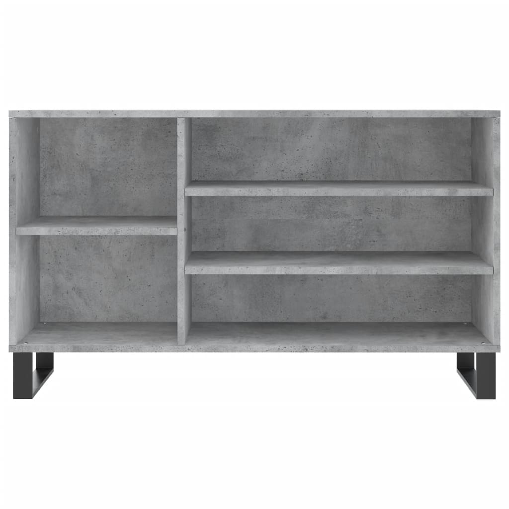 Scarpiera Grigio Cemento 102x36x60 Cm In Legno Multistrato