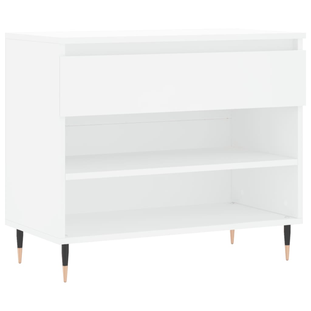 Scarpiera Bianca 70x36x60 Cm In Legno Multistrato - Image 3
