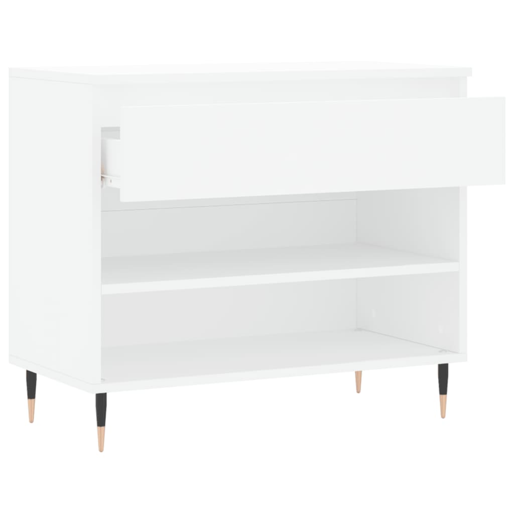 Scarpiera Bianca 70x36x60 Cm In Legno Multistrato - Image 6