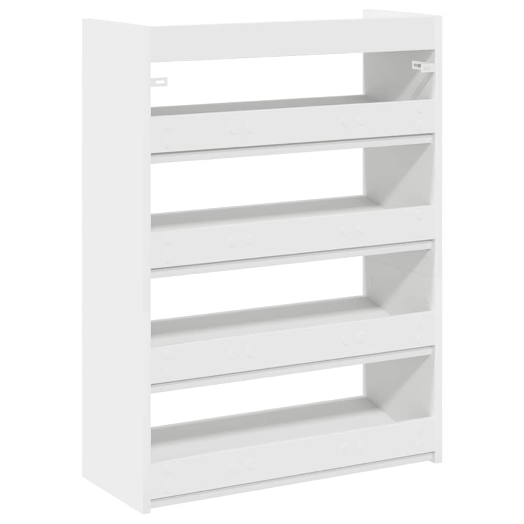 Scarpiera Bianca 60x25x81 Cm In Legno Multistrato - Image 4