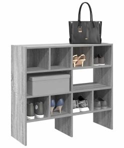 Scarpiere 2 Pz Impilabili Grigio Sonoma 89,5x30x40 cm