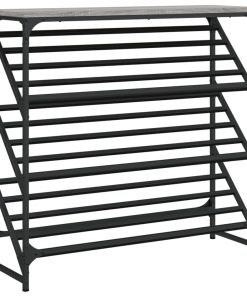 Scarpiera Grigio Sonoma 90x30x85 Cm In Legno Multistrato