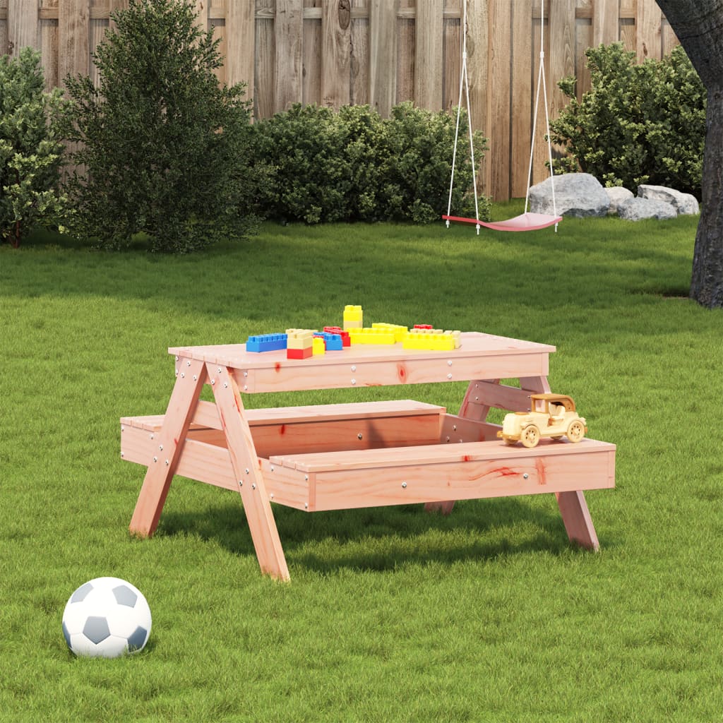 Tavolo Da Picnic Per Bambini 88x97x52 Cm Legno Massello Douglas - Image 6
