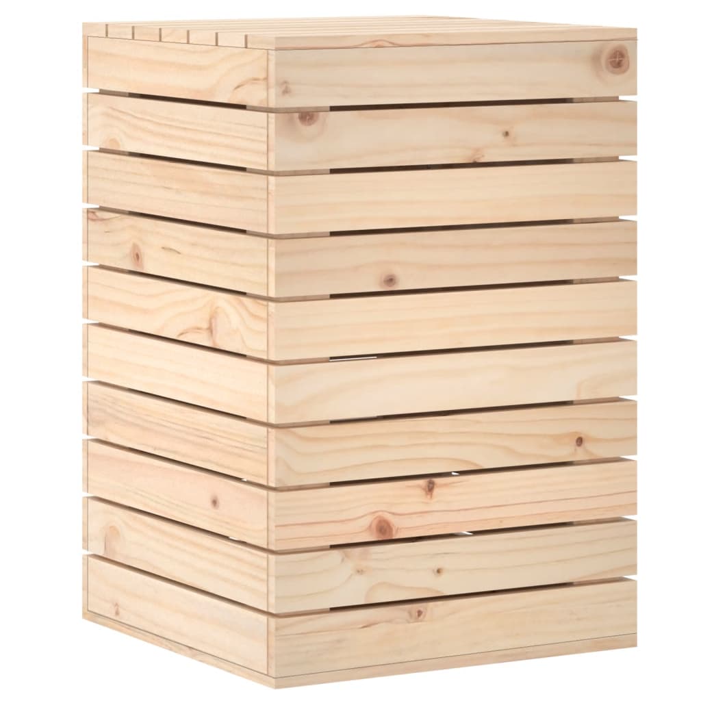 Cesto Per Bucato 44x44x66 Cm Legno Massello Pino - Image 4