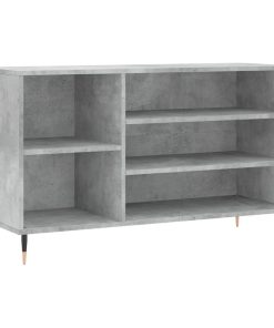 Scarpiera Grigio Cemento 102x36x60 Cm In Legno Multistrato