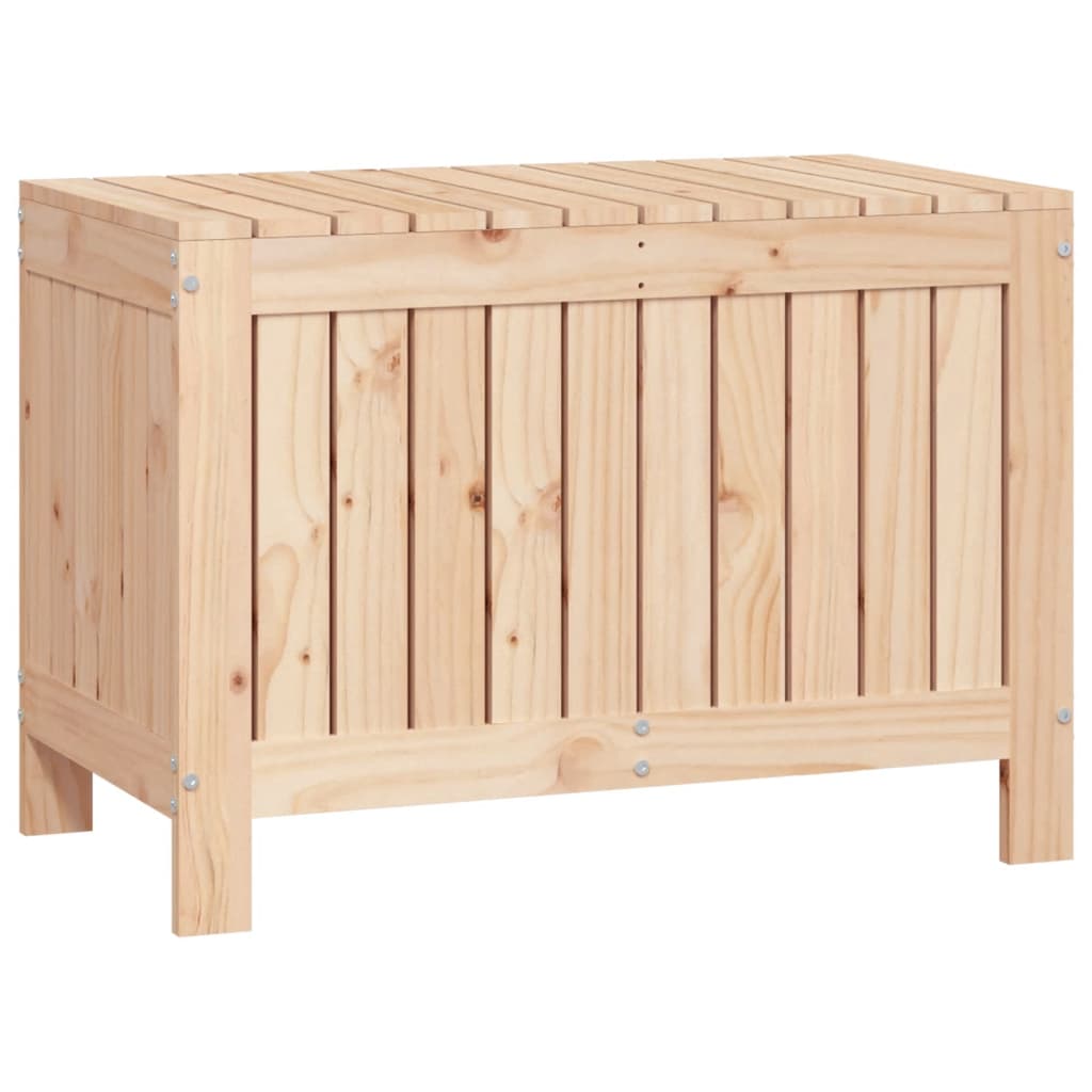 Contenitore Da Giardino 76x42,5x54 Cm In Legno Massello Di Pino