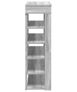 Scarpiera Grigio Sonoma 80x30x98 Cm In Legno Multistrato