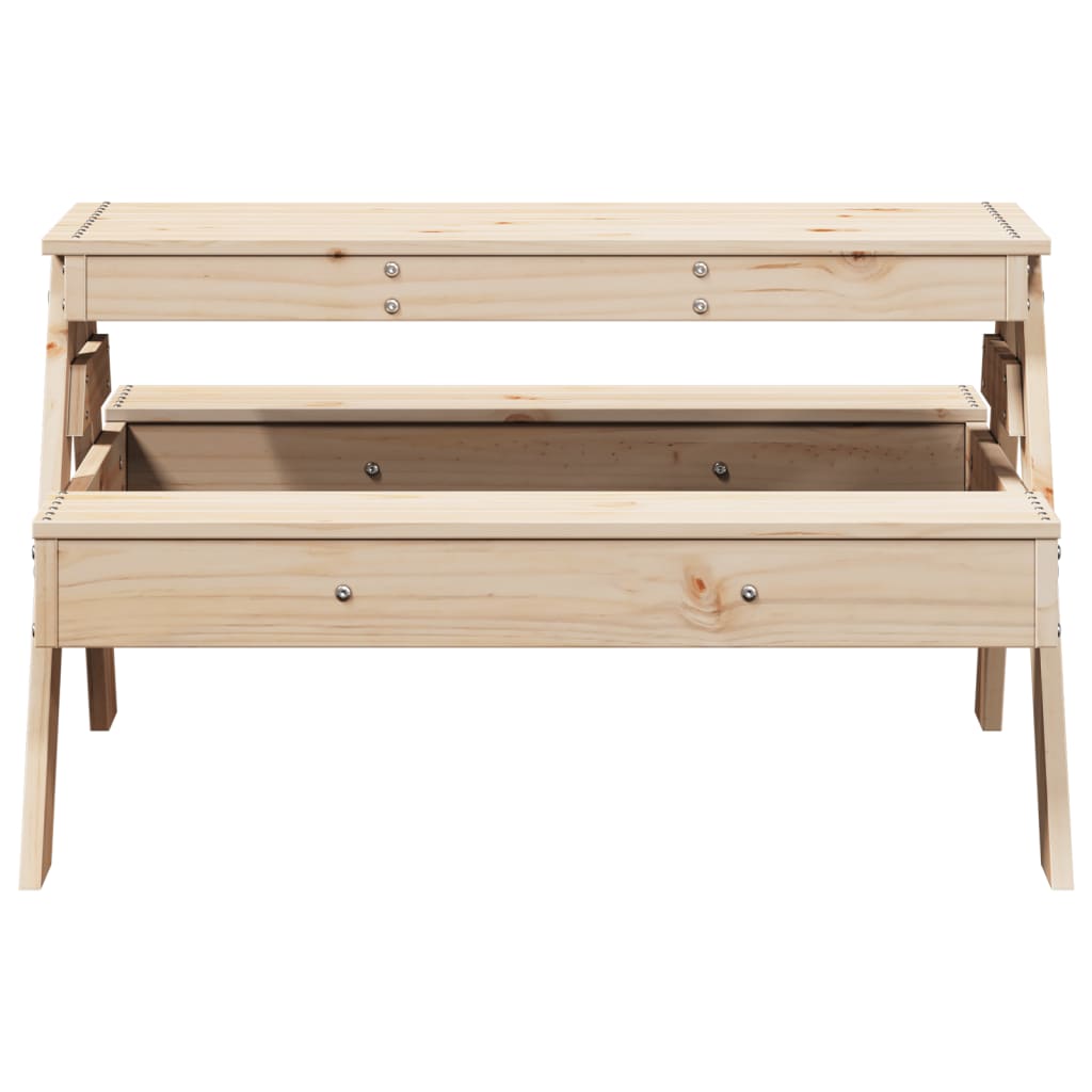 Tavolo Da Picnic Per Bambini 88x97x52 Cm Legno Massello Di Pino - Image 2