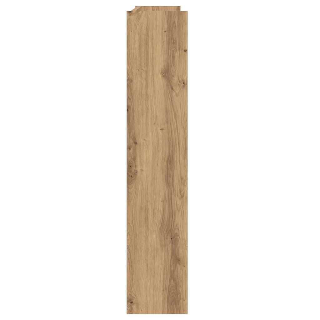 Scarpiera A Muro Rovere Artigianale 80x18x90 Cm In Truciolato - Image 6