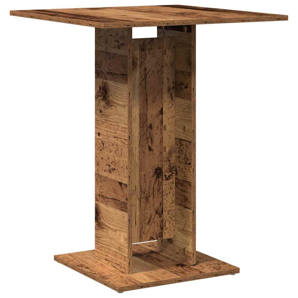 Tavolo Da Bistrot Legno Antico 60x60x75 Cm In Truciolato
