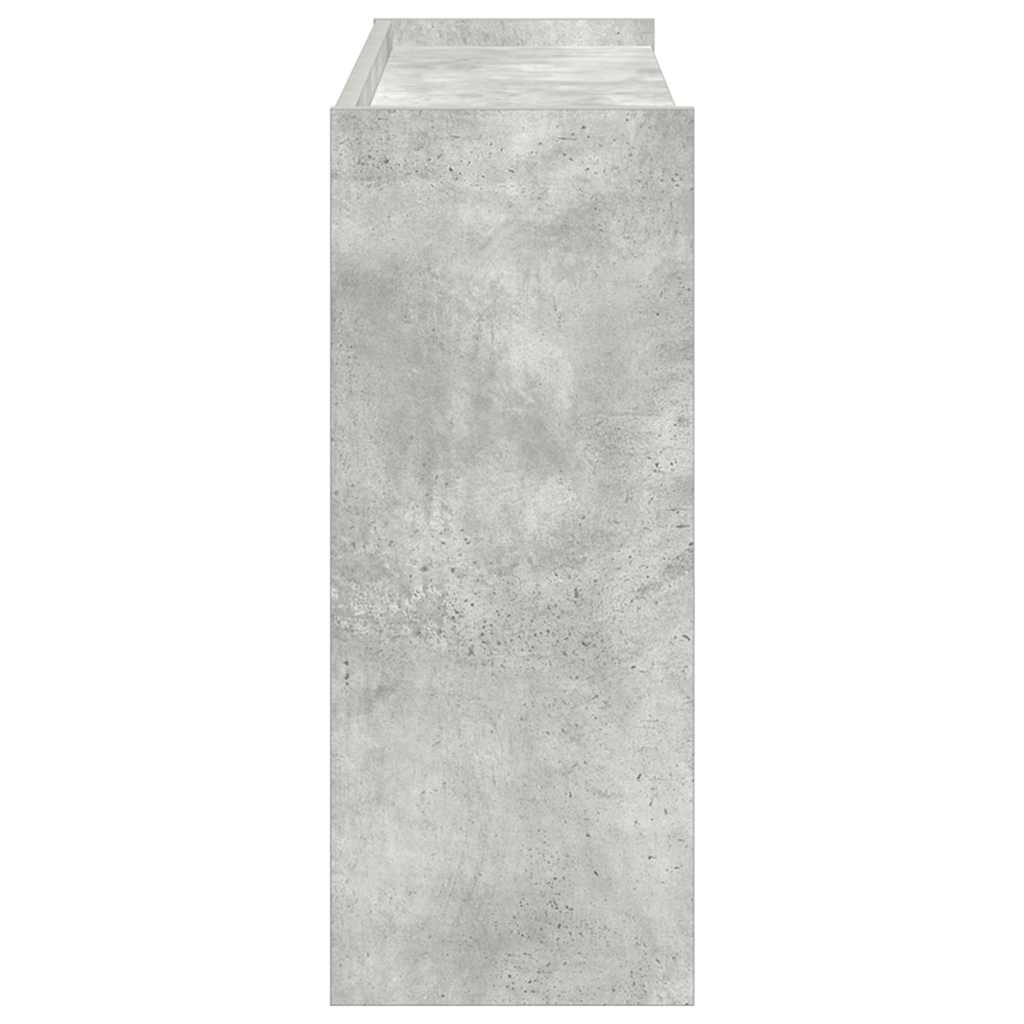 Scarpiera Grigio Cemento 80x25x62 Cm In Legno Multistrato