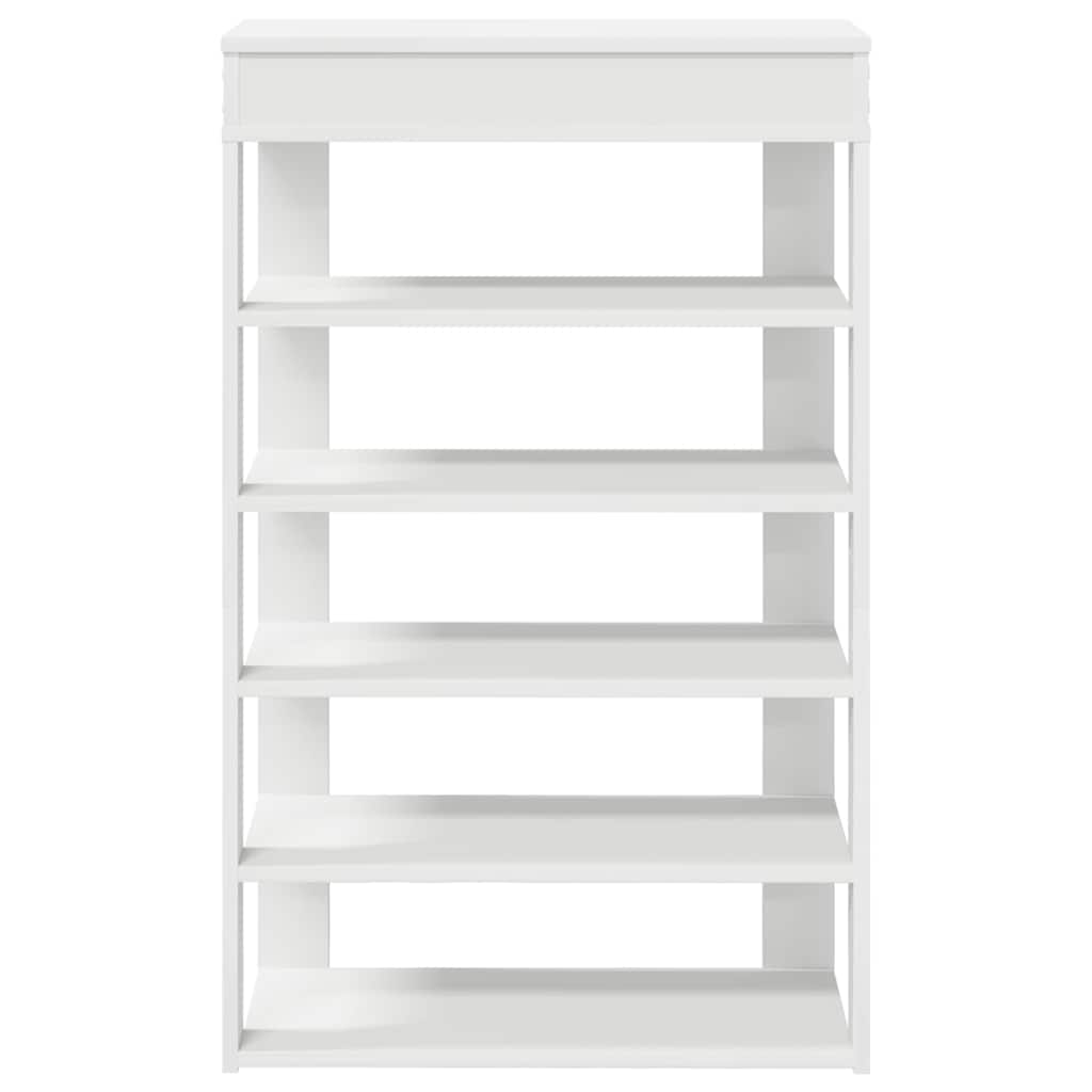 Scarpiera Bianca 60x30x98 Cm In Legno Multistrato - Image 6